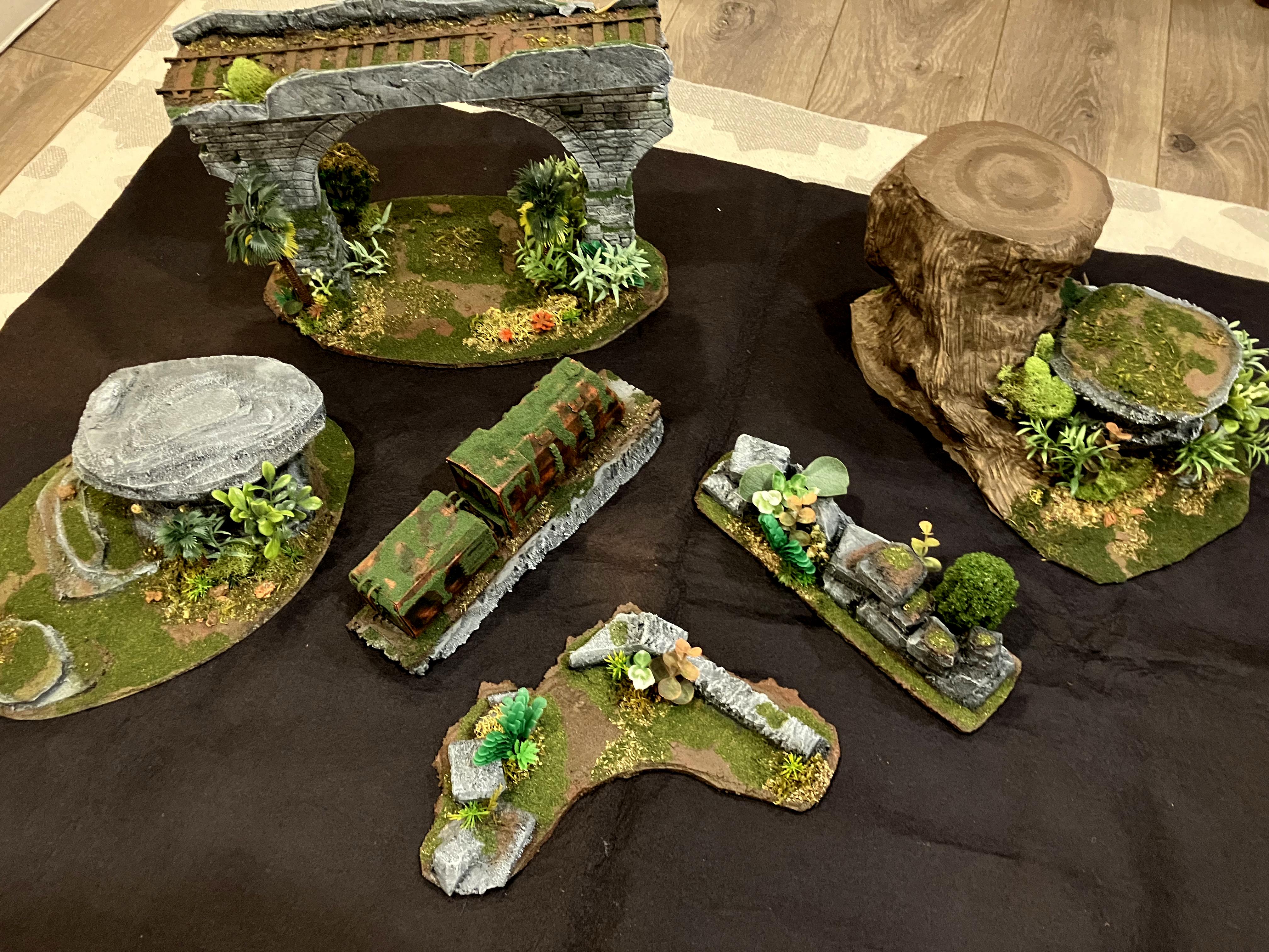 Do It Yourself Forest Jungle Ruins Scratcbuilt Terrain Train